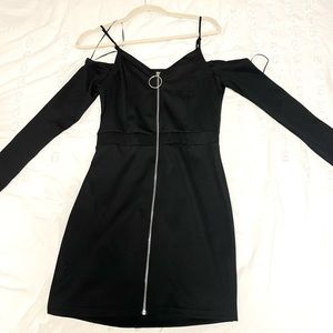 Black zipper dress